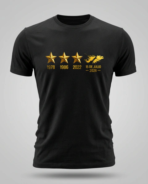 Remera Argentina Mundial 2026 mod 1 100% Algodon