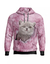 Buzo Hoodie Gato tierno rosa mod 3