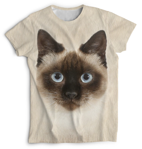 Remera Gato Siames mod 1