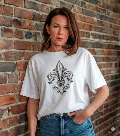 Remera Flor de Lis - Algodon - comprar online