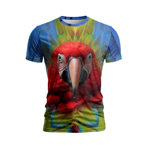 Remera de Loro Guacamayo mod 2 colección Furious