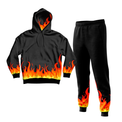 Conjunto de Buzo y Pantalón Llamas mod 1