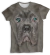 Remera de Perro Mastín Italiano Cane Corso gris mod 1 colección Furious