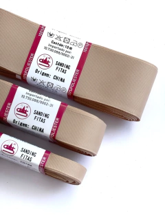 FITA GORGURÃO LISO SANDING COR 133 AREIA 10 METROS na internet