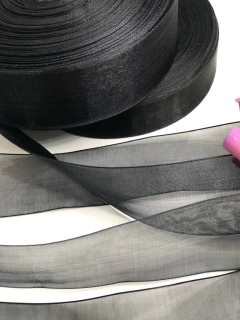 FITA ORGANZA SANDING 39 PRETA KIT 10 METROS - comprar online