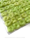 POMPONS ACHATADINHOS DE PELUCIA 4,5CM VERDE NEON 2 UNIDADES