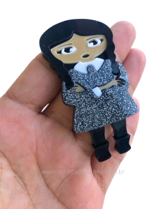 APLIQUE ACRILICO WANDINHA CURVADA (CORPO) 3,5CM X 7CM UNIDADE - comprar online