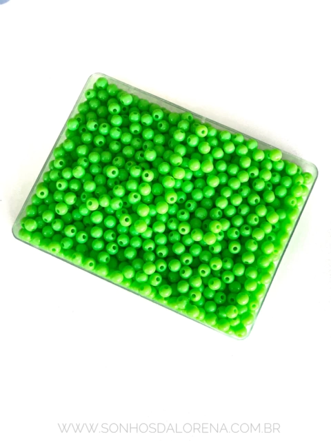BOLAS LEITOSAS 6MM VERDE NEON 30 GRAMAS
