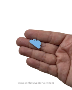 PINGENTE ACRILICO NUVEM AZUL COM 5 UND - comprar online