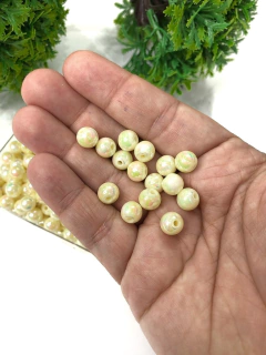 BOLAS IRISADAS DE 8MM COM 30 GRAMAS AMARELO BEBÊ - comprar online