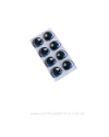 OLHO DE RESINA 8X7MM COM 4 PARES