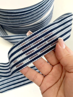 FITA VELUDO STRIP AZUL MARINHO 1 METRO - comprar online