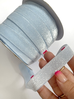 FITA DE LUREX 20MM AZUL CANDY PEÇA COM 3 METROS - comprar online