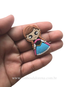 APLIQUE EMBORRACHADO PRINCESA ANNA COM 02 UNIDADES - comprar online