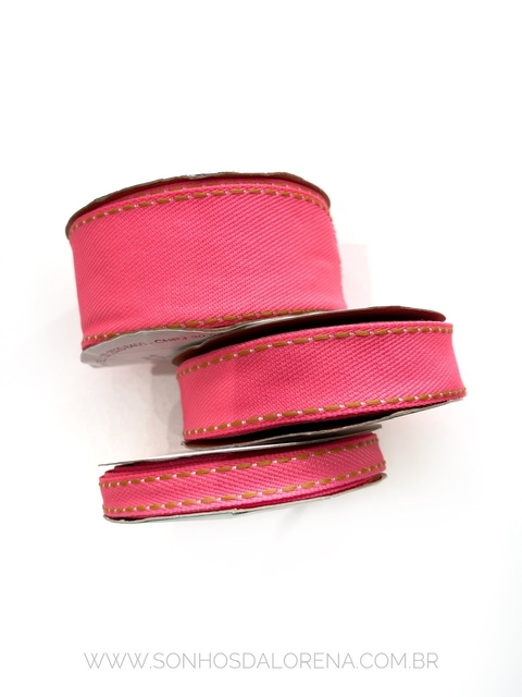 FITA JEANS SINIMBU ROSA NEON COR:1785/11 ROLO COM 10 METROS