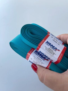 FITA GORGURÃO LISO YAMA COR 343 TORNADO BLUE COM 10 METROS - comprar online