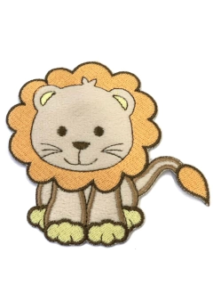 APLIQUE TERMOCOLANTE LEÃO BEGE TAM G 10X10,5 UNIDADE - Sonhos da Lorena