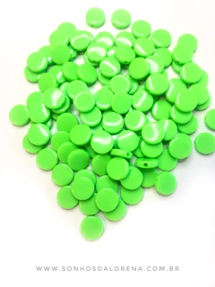 ENTREMEIO TIPO PASTILHA M 16MM VERDE NEON COM 20 GRAMAS