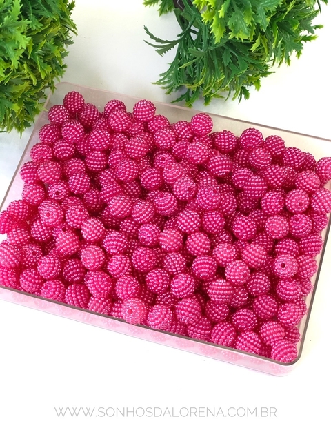 BOLAS FRAMBOESA DE 10MM PINK COM 20 GRAMAS