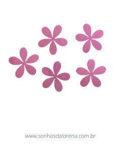 APLIQUE DE FLOR EM LONITA VERNIZ G BALÉ 3,5CM COM 05 UNIDADES na internet