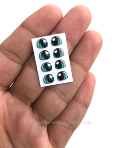 OLHO DE RESINA 6X5MM COM 4 PARES - Sonhos da Lorena