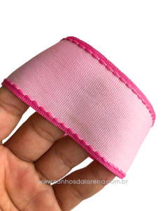FITA YAMA POLIÉSTER DE 38MM ROSA COM PESPONTO PIINK 3 METROS - comprar online