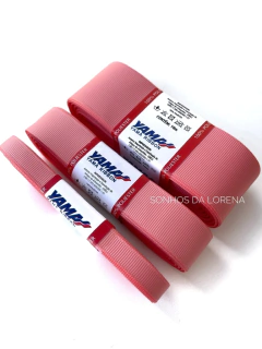 FITA GORGURÃO LISO YAMA COR 238 LT CORAL COM 10 METROS