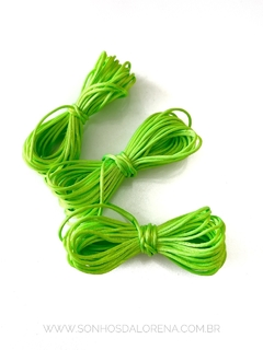 RABO DE RATO VERDE NEON 1MM COM 05 METROS