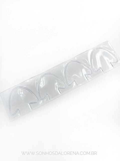 PLASTICO ORELHINHA UMA CARTELA 6X6CM COM 4 UNIDADES