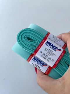 FITA GORGURÃO LISO YAMA COR 314 AQUA COM 10 METROS - comprar online