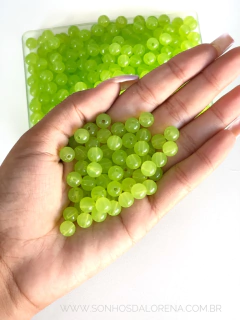 BOLA TRANSLUCIDA 8MM VERDE NEON 30 GRAMAS - comprar online