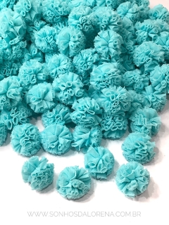 KIT COM 10 POMPONS DE MALHA DE 2,5CM DALIA