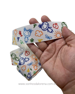 FITA GORGURÃO ESTAMPADA VERÃO INFANTIL COM 3 METROS (38MM) - comprar online