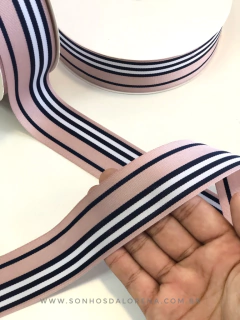 FITA IMPORTADA POLIESTER BURBERRY ROSÊ 38MM 1 METRO - comprar online