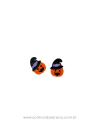 APLIQUE ACRILICO HALLOWEEN ABOBORA 2,5CM (02 UNIDADES)