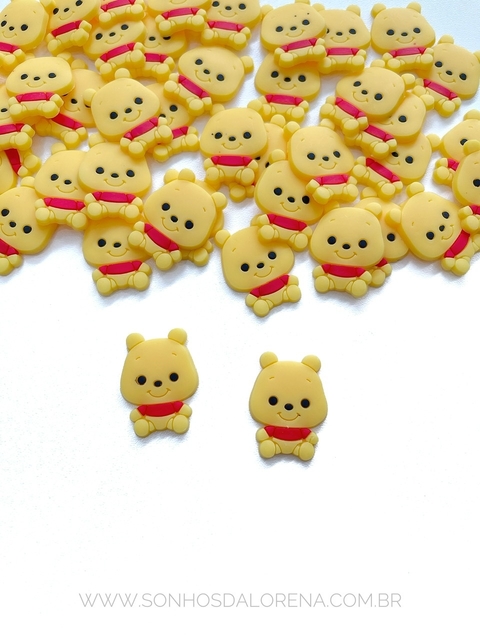 APLIQUE EMBORRACHADO URSINHO POOH 2 UNIDADES