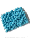 POMPOM DE FIBRA 10MM AZUL TURQUESA PACOTE COM 4 GRAMAS APROX. 50 UNIDADES