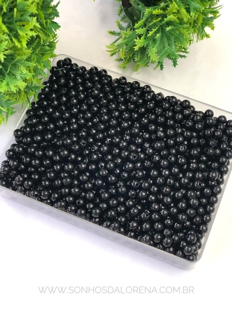 BOLAS LEITOSAS DE 6MM PRETO COM 30 GRAMAS