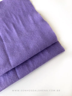 FELTRO 20CM X 50CM COR BLUEBERRY LILÁS
