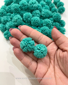 POMPOM DE MALHA 2,5CM BOREAL(10 UNIDADES) - comprar online