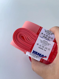 FITA GORGURÃO LISO YAMA COR 238 LT CORAL COM 10 METROS - comprar online