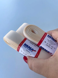 FITA GORGURÃO LISO YAMA COR 815 CREAM COM 10 METROS - comprar online