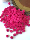 KIT COM 10 POMPONS DE MALHA DE 1,5CM PINK