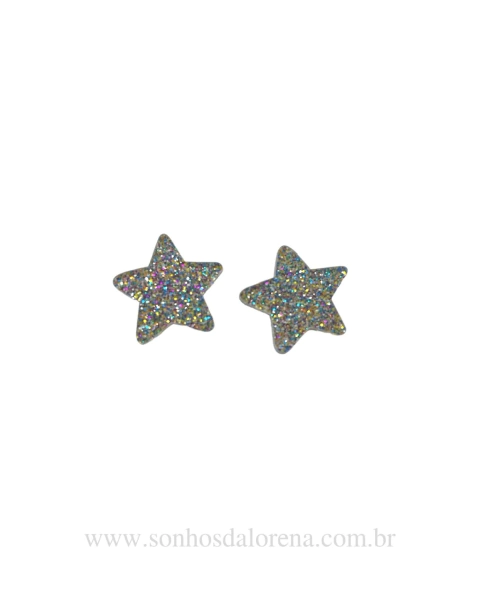 APLIQUE ACRILICO ESTRELA NATALINA FRUIT COLOR 2,5CM 02 UNIDADES