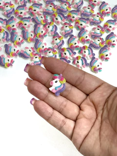 APLIQUE DE PLASTICO UNICORNIO LILÁS 2 UNIDADES - comprar online