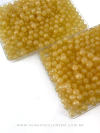 BOLA TRANSLUCIDA DE 8MM GLITER FINO DOURADA COM 30 GRAMAS