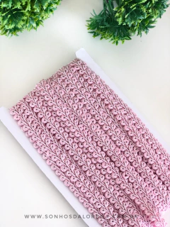 PASSAMANARIA LARGURA DE 1,3CM POR METRO ROSA BEBÊ