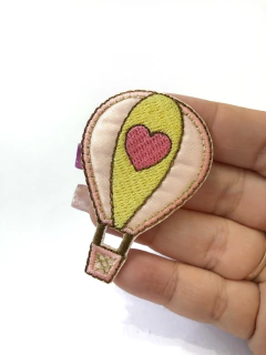 APLIQUE TERMOCOLANTE BALÃO ROSA TAM P 4X6CM UNIDADE - loja online