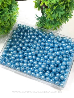 PEROLAS EM ABS AZUL CEU 8MM 30 GRAMAS - comprar online