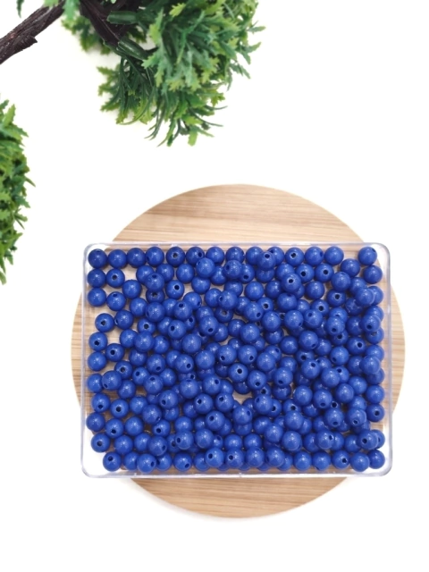 BOLAS LEITOSAS DE 8MM AZUL ROYAL COM 30 GRAMAS